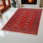 Pakistanska preproga bordo Bukhara 94x159 Ročno vozlana orientalska preproga