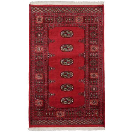 Pakistanska preproga bordo Bukhara 93x150 Ročno vozlana orientalska preproga