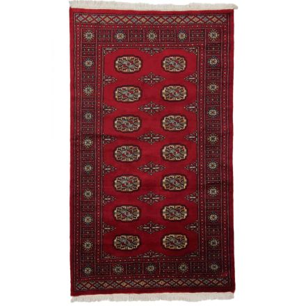 Pakistanska preproga bordo Bukhara 94x161 Ročno vozlana orientalska preproga