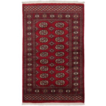 Pakistanska preproga bordo Bukhara 95x152 Ročno vozlana orientalska preproga