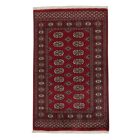 Pakistanska preproga bordo Bukhara 95x152 Ročno vozlana orientalska preproga