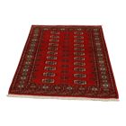 Pakistanska preproga bordo Bukhara 94x149 Ročno vozlana orientalska preproga