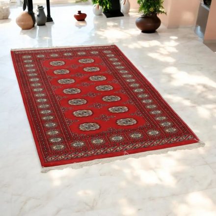 Pakistanska preproga bordo Bukhara 97x154 Ročno vozlana orientalska preproga