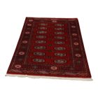 Pakistanska preproga bordo Bukhara 90x155 Ročno vozlana orientalska preproga