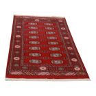 Pakistanska preproga bordo Bukhara 90x155 Ročno vozlana orientalska preproga