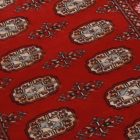 Pakistanska preproga bordo Bukhara 90x155 Ročno vozlana orientalska preproga