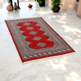 Pakistanska preproga bordo Jaldar 93x153 Ročno vozlana orientalska preproga