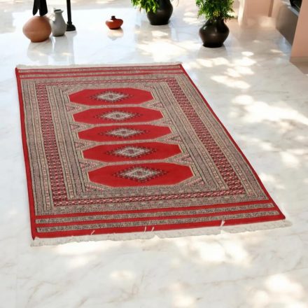 Pakistanska preproga bordo Jaldar 94x148 Ročno vozlana orientalska preproga
