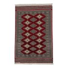 Pakistanska preproga bordo Jaldar 93x140 Ročno vozlana orientalska preproga