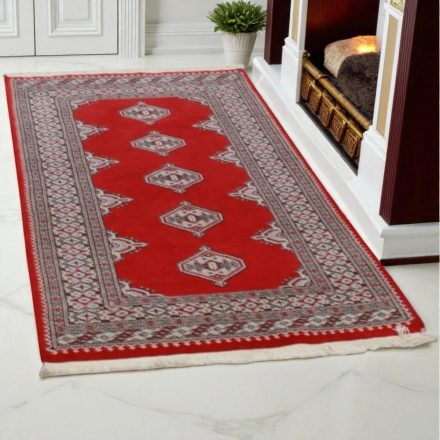 Pakistanska preproga bordo Jaldar 92x158 Ročno vozlana orientalska preproga