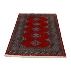 Pakistanska preproga bordo Jaldar 92x158 Ročno vozlana orientalska preproga