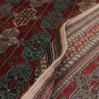 Pakistanska Jaldar preproga 199x294 cm – ročno vozlana bordo preproga iz Pakistana