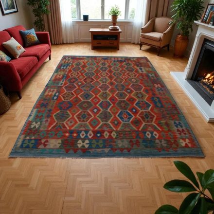 Preproga Kilim Chobi 207x292 ročno tkani volneni kilim