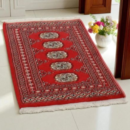 Pakistanska preproga bordo Bukhara 61x97 Ročno vozlana orientalska preproga