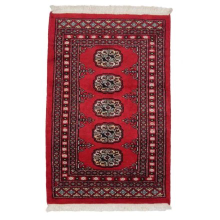 Pakistanska preproga bordo Bukhara 63x94 Ročno vozlana orientalska preproga