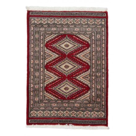 Pakistanska preproga bordo Jaldar 63x87 Ročno vozlana orientalska preproga