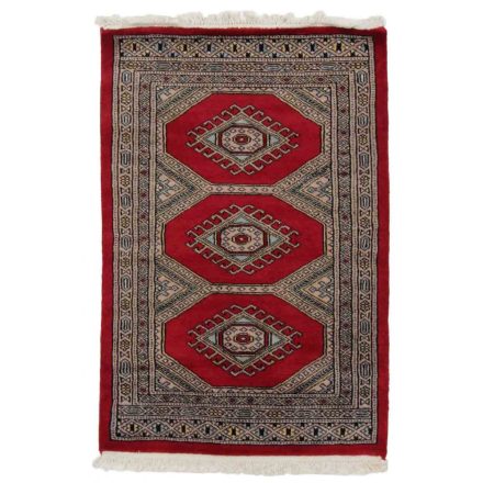 Pakistanska preproga bordo Jaldar 63x94 Ročno vozlana orientalska preproga