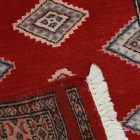 Pakistanska preproga bordo Jaldar 65x93 Ročno vozlana orientalska preproga