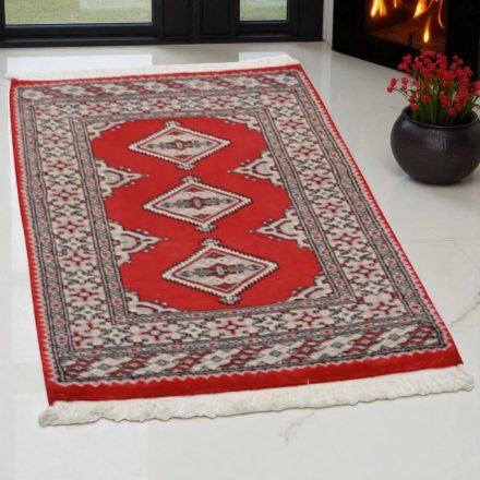 Pakistanska preproga bordo Jaldar 64x99 Ročno vozlana orientalska preproga