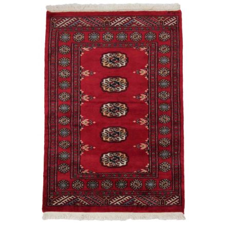 Pakistanska preproga bordo Bukhara 78x112 Ročno vozlana orientalska preproga