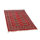 Pakistanska preproga bordo Bukhara 80x115 Ročno vozlana orientalska preproga