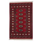 Pakistanska preproga bordo Bukhara 78x120 Ročno vozlana orientalska preproga