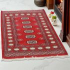 Pakistanska preproga bordo Bukhara 79x125 Ročno vozlana orientalska preproga