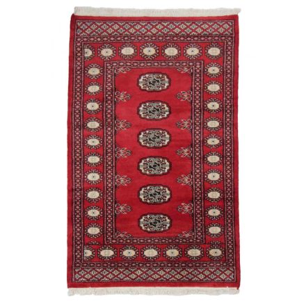 Pakistanska preproga bordo Bukhara 79x125 Ročno vozlana orientalska preproga