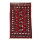 Pakistanska preproga bordo Bukhara 79x125 Ročno vozlana orientalska preproga