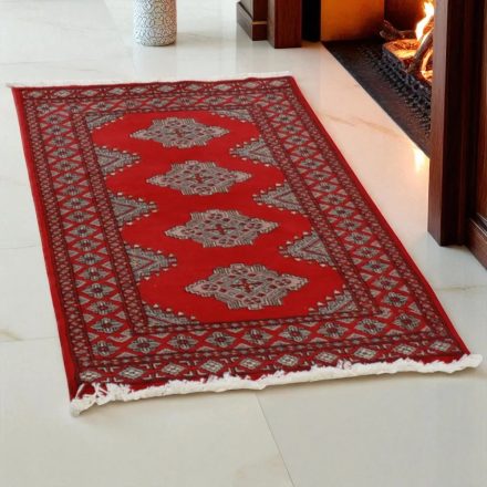 Pakistanska preproga bordo Jaldar 77x121 Ročno vozlana orientalska preproga