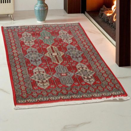 Pakistanska preproga bordo Jaldar 78x121 Ročno vozlana orientalska preproga