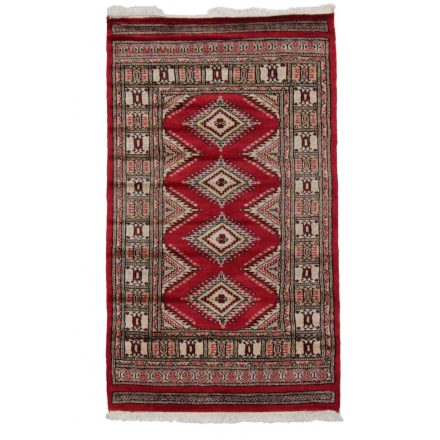 Pakistanska preproga bordo Jaldar 80x130 Ročno vozlana orientalska preproga