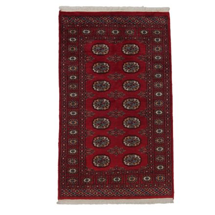 Preproga Pakistan bordo bokhara 92x152 ročno vozlana orientalska preproga