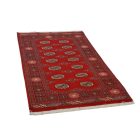 Pakistanska preproga bordo Bukhara 93x160 Ročno vozlana orientalska preproga