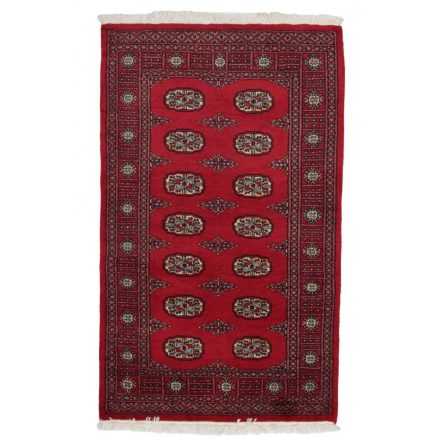 Pakistanska preproga bordo Bukhara 94x152 Ročno vozlana orientalska preproga