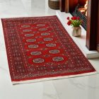 Pakistanska preproga bordo Bukhara 93x146 Ročno vozlana orientalska preproga