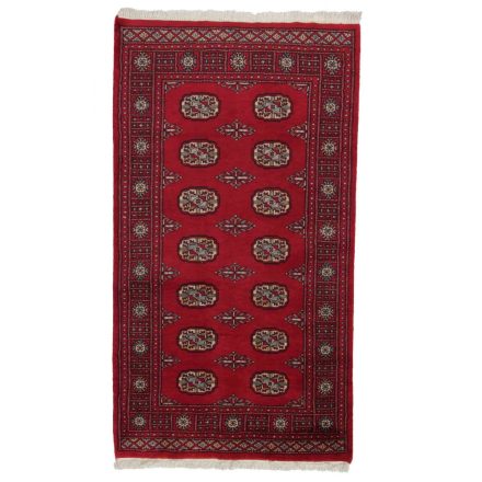 Pakistanska preproga bordo Bukhara 94x162 Ročno vozlana orientalska preproga