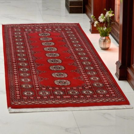 Pakistanska preproga bordo Bukhara 94x160 Ročno vozlana orientalska preproga