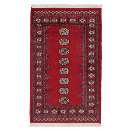 Pakistanska preproga bordo Bukhara 93x149 Ročno vozlana orientalska preproga