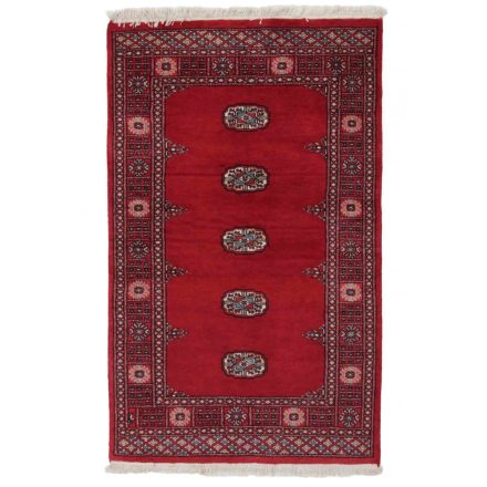 Pakistanska preproga bordo Bukhara 96x155 Ročno vozlana orientalska preproga
