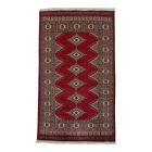 Pakistanska preproga bordo Jaldar 97x162 Ročno vozlana orientalska preproga