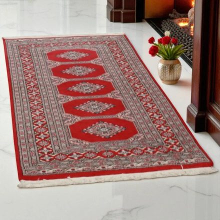 Pakistanska preproga bordo Jaldar 92x159 Ročno vozlana orientalska preproga
