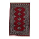 Pakistanska preproga bordo Jaldar 93x146 Ročno vozlana orientalska preproga