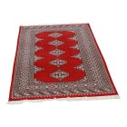 Pakistanska preproga bordo Jaldar 93x146 Ročno vozlana orientalska preproga