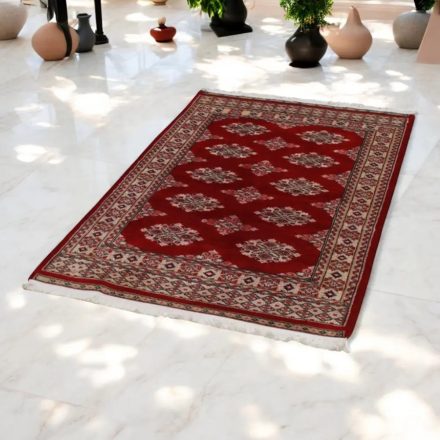 Pakistanska preproga bordo Jaldar 95x162 Ročno vozlana orientalska preproga