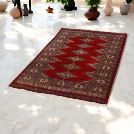 Pakistanska preproga bordo Jaldar 95x162 Ročno vozlana orientalska preproga
