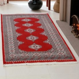 Pakistanska preproga bordo Jaldar 93x155 Ročno vozlana orientalska preproga