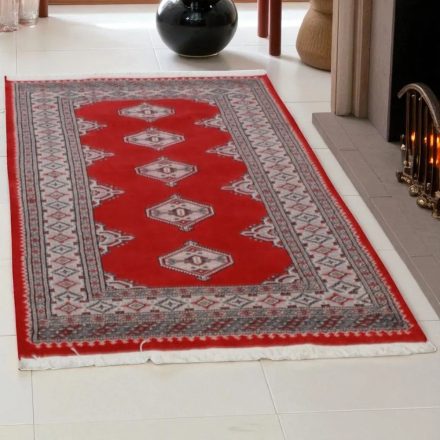 Pakistanska preproga bordo Jaldar 93x155 Ročno vozlana orientalska preproga