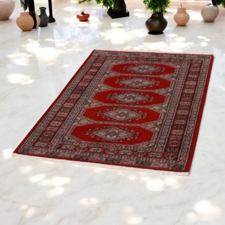 Pakistanska preproga bordo Jaldar 92x151 Ročno vozlana orientalska preproga