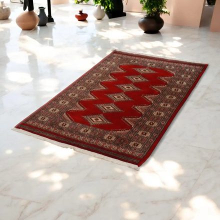 Pakistanska preproga bordo Jaldar 95x165 Ročno vozlana orientalska preproga